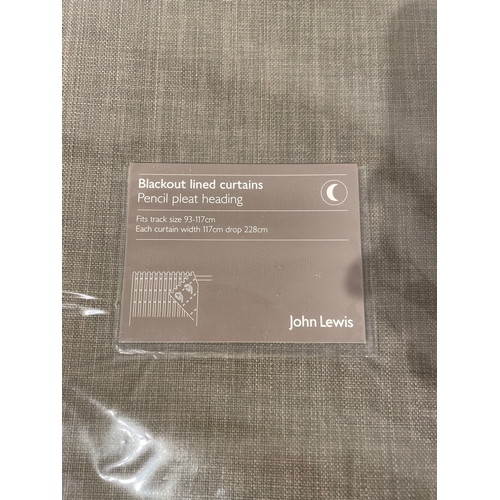 368 - New John Lewis Blackout Lined Curtains