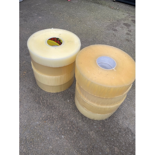 332 - 8 x industrial rolls of sellotape