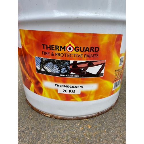 333 - 4 x 20kg Tins of New Thermoguard Fire & Protective Paints Thermocoat W Steel Paints