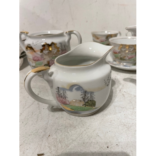 63 - Vintage Kutani Tea Set as shown