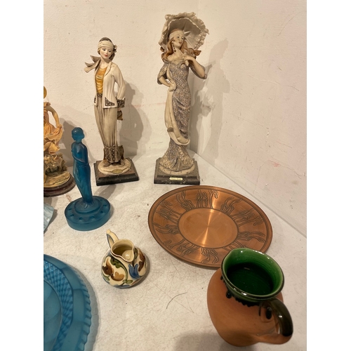 64 - Collection of various figurines + decorative plates