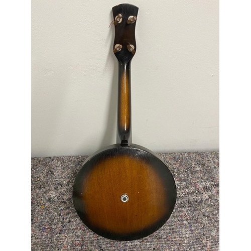 179 - Melody Uke by G.H.&.S 1920-30's in hard travel case
Made by George Houghton & Sons, Birmingham