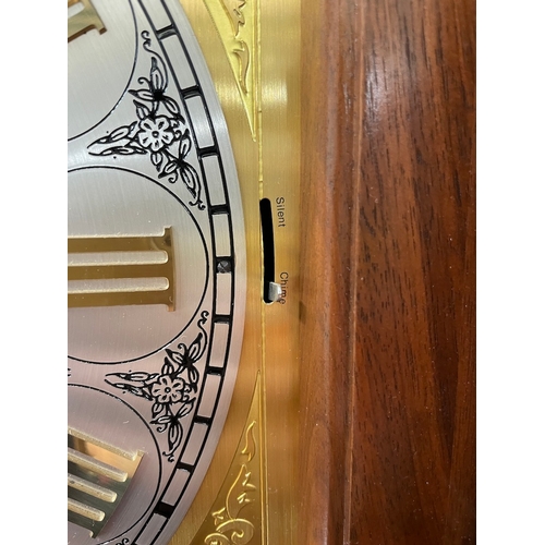 191 - 20th Century Ascot Longclock with Westminster Chime brass Dial Moon face Calendar 
Silent Chime
Beve... 