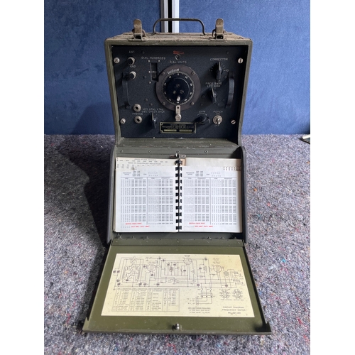 201 - Vintage US Army Signal Corps Frequency Meter BC - 221 - AH - untested