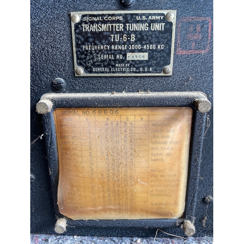 202 - Vintage US Army Transmitter Tuning Unit TU - 6 - B + Vintage Meter Tester - untested