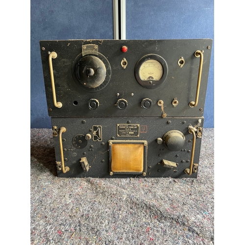 202 - Vintage US Army Transmitter Tuning Unit TU - 6 - B + Vintage Meter Tester - untested