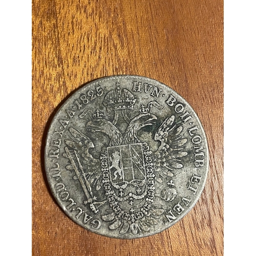 196 - 1825 ½ Thaler - Franz I Silver Coin Slovakia Mint - 28grams