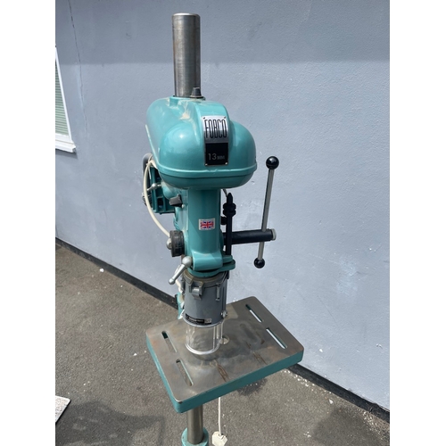 215 - Vintage Fobco Star 13mm Pillar Drilling machine with Stand / Guard / Chuck - in very good working or... 