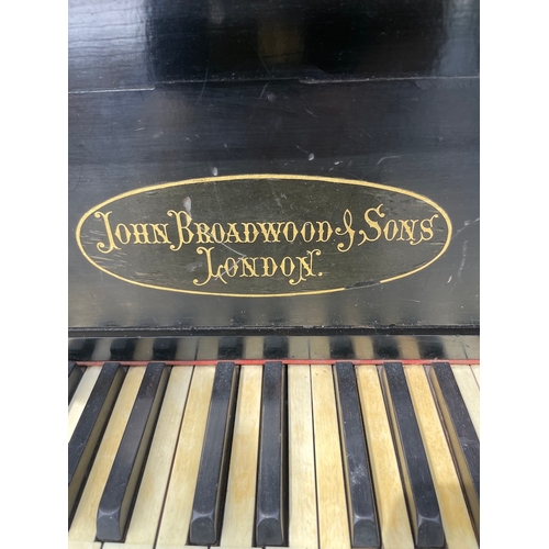 171 - 19th Century Rosewood John Broadwood & Sons Cottage Upright Piano - A/F 52