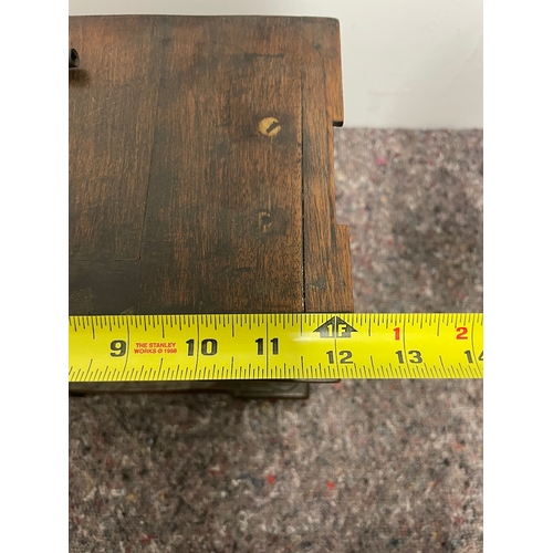 188 - 19th Century French Oak Carved Mantle Clock A/F