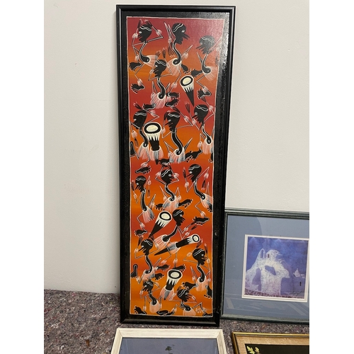 4 - Collection of various original artworks & prints including aboriginal works some signed