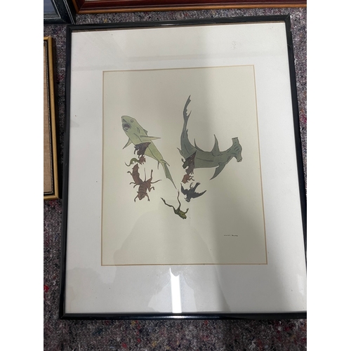 4 - Collection of various original artworks & prints including aboriginal works some signed