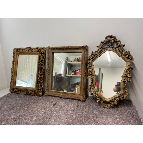 204 - Vintage & Antique Gilt Mirrors Victorian plaster on wood & 2 x Rocco Style in plaster