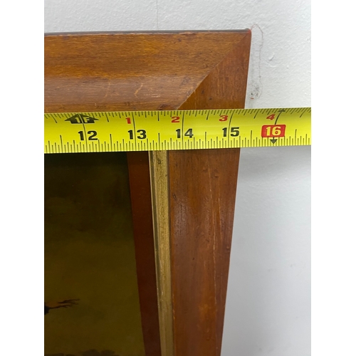 9 - Pair of framed 19th Century Aquatinted Book plates of Military Framed with smoked glass 15.5