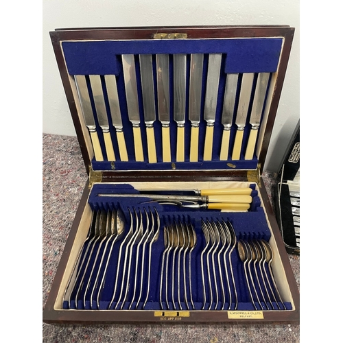 209 - Collection of Vintage Cased Silver Plated Cutlery Sets