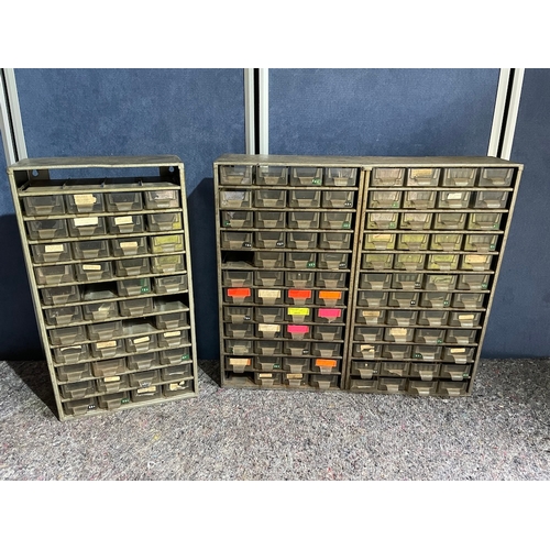 216 - Vintage Metal / Plastic Multi Drawer Cabinets
