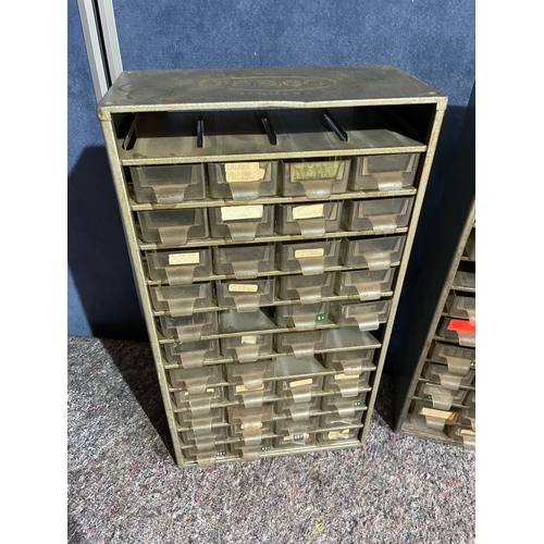 216 - Vintage Metal / Plastic Multi Drawer Cabinets