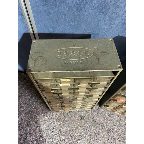 216 - Vintage Metal / Plastic Multi Drawer Cabinets