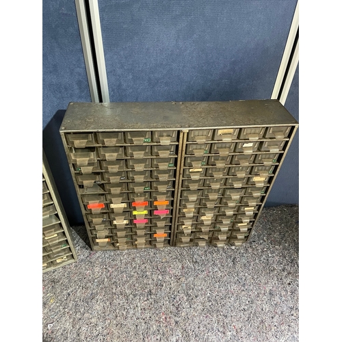 216 - Vintage Metal / Plastic Multi Drawer Cabinets