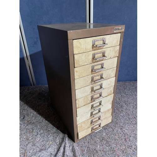 217 - Vintage Metal Bisley Cabinet + Tools