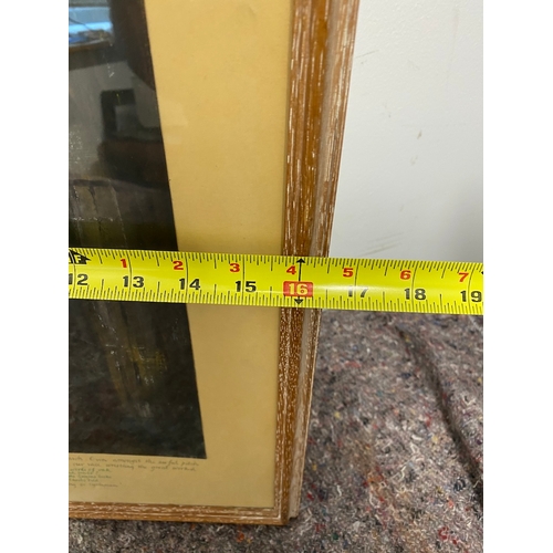 17 - Framed Watercolour by Harold Gordon + one other original artwork with inscription