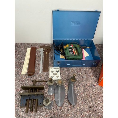 219 - Collection of Tools + Tile Cutter