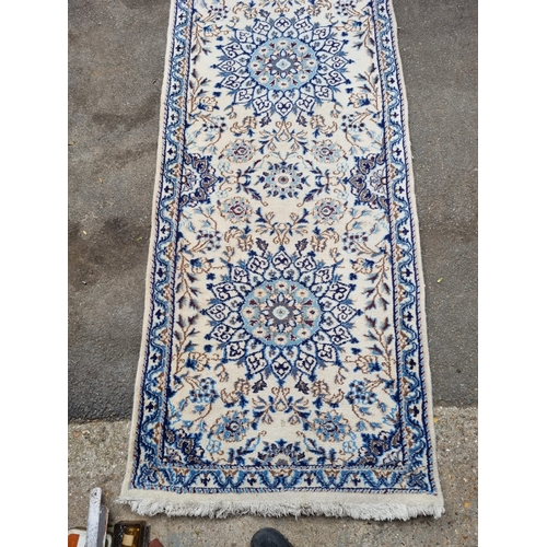 214 - Two Vintage Rugs Cream + Red A/F