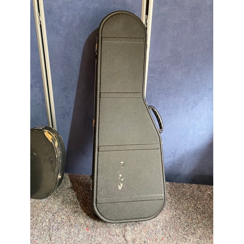 177D - 4 Vintage guitar travel hard cases including Hiscox - A/F