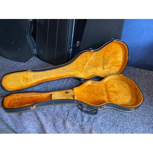 177D - 4 Vintage guitar travel hard cases including Hiscox - A/F