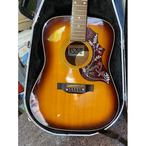 177A - Two vintage acoustic guitars with hard cases
