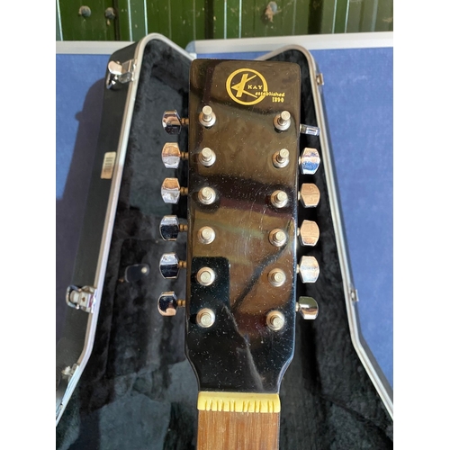 177A - Two vintage acoustic guitars with hard cases