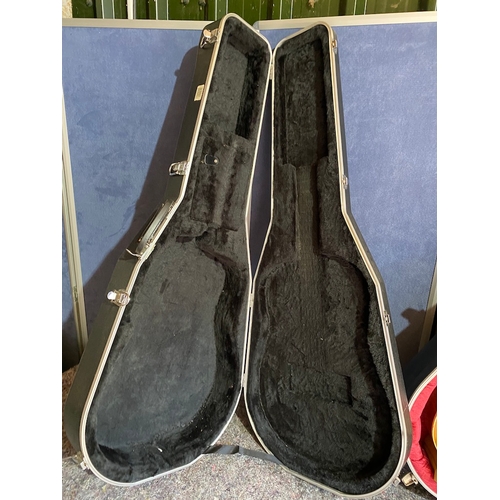177A - Two vintage acoustic guitars with hard cases
