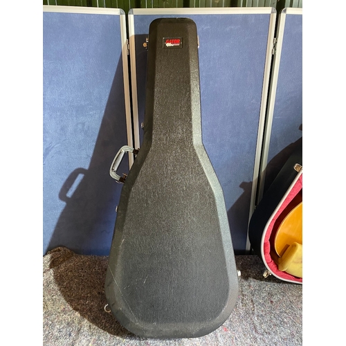 177A - Two vintage acoustic guitars with hard cases