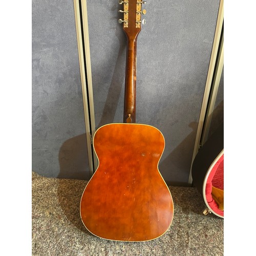 177A - Two vintage acoustic guitars with hard cases