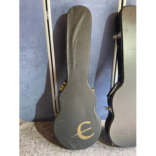 177e - Two Vintage Epiphone Guitar Travel Cases / Shrouds