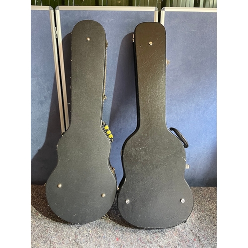 177e - Two Vintage Epiphone Guitar Travel Cases / Shrouds