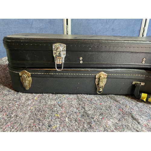 177e - Two Vintage Epiphone Guitar Travel Cases / Shrouds