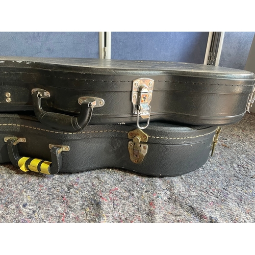 177e - Two Vintage Epiphone Guitar Travel Cases / Shrouds