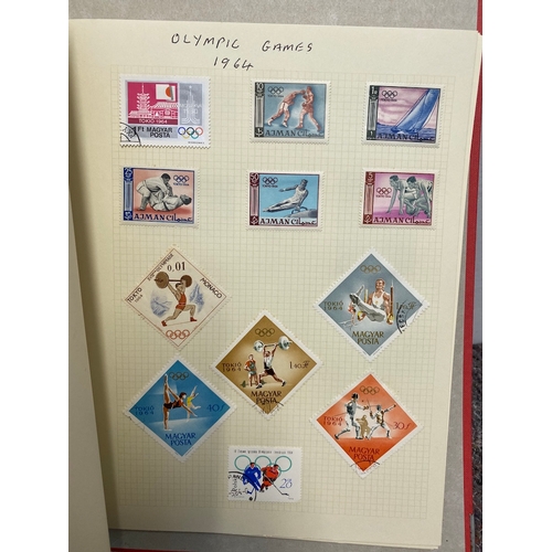 51 - Folder containing over 100 pages of  British & World Stamps of Famous People / Fish / Flags / Footba... 