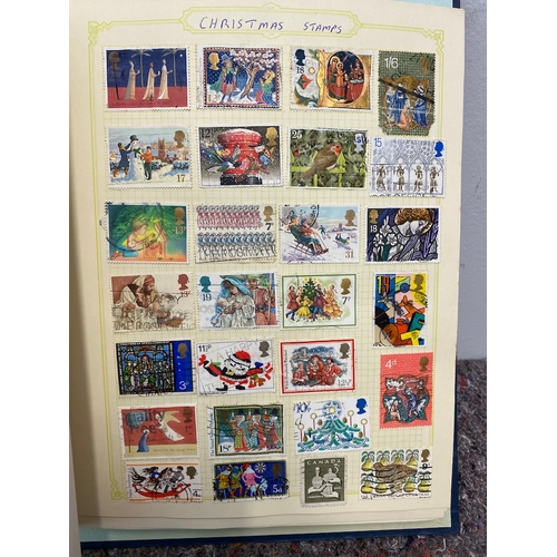 52 - Folder containing over 100 pages of  British & World Stamps of Castles / Cats / Christmas / Comm's /... 