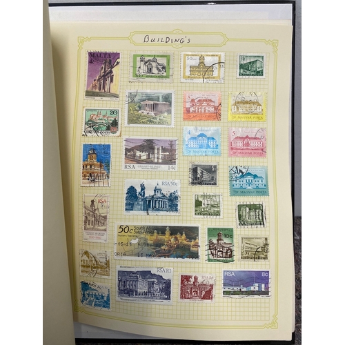 55 - Folder containing over 20/30 pages of British & World Stamps of Buildings / Butterflies & Insects