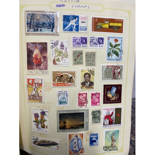 72 - Folders Containing Antique to Modern World Country / Region Stamps Alphabetical order Q-R - Qatar - ... 