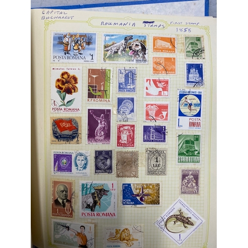 72 - Folders Containing Antique to Modern World Country / Region Stamps Alphabetical order Q-R - Qatar - ... 