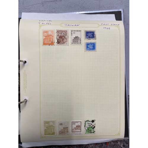 74 - Folders Containing Antique to Modern World Country / Region Stamps Alphabetical order - TA-TZ - Taiw... 