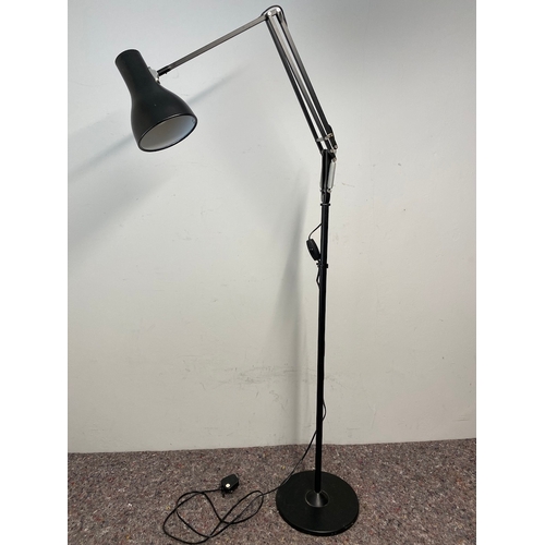 116 - Large Black Type 75 Anglepoise Floor Lamp - working