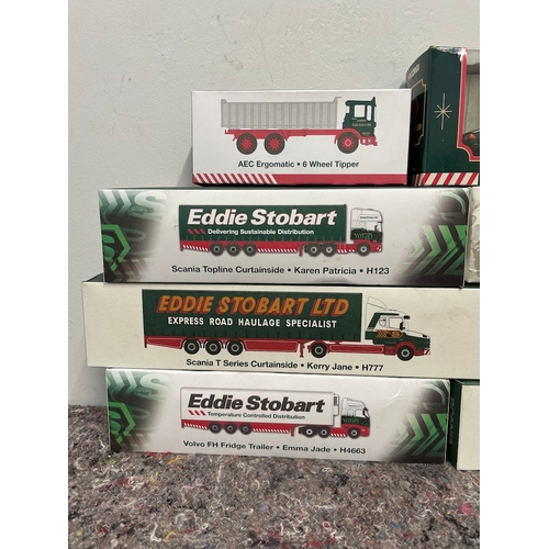 82 - Boxed Collection of Eddie Stobart Advertisement Lorries / Vans