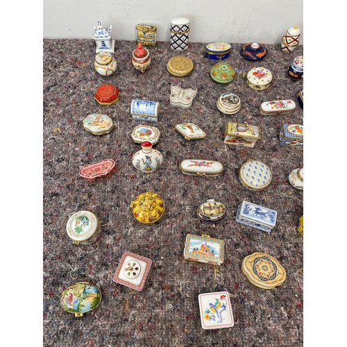 95 - Large collection of Del Prado Collectable trinket / pill boxes