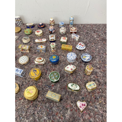 95 - Large collection of Del Prado Collectable trinket / pill boxes