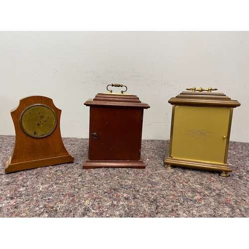 121 - Three vintage clocks - A/F