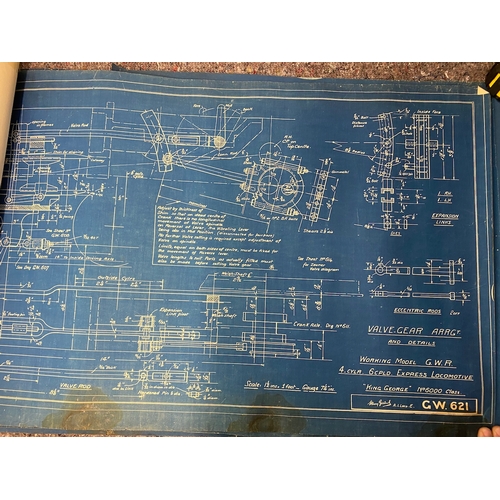 125 - Approx 20/30  Henry Greenly, A.I.Loco. E Vintage Blueprints / Plans for working model 1 1/2